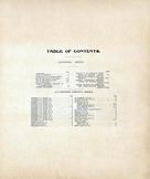 Table of Contents, La Crosse County 1906